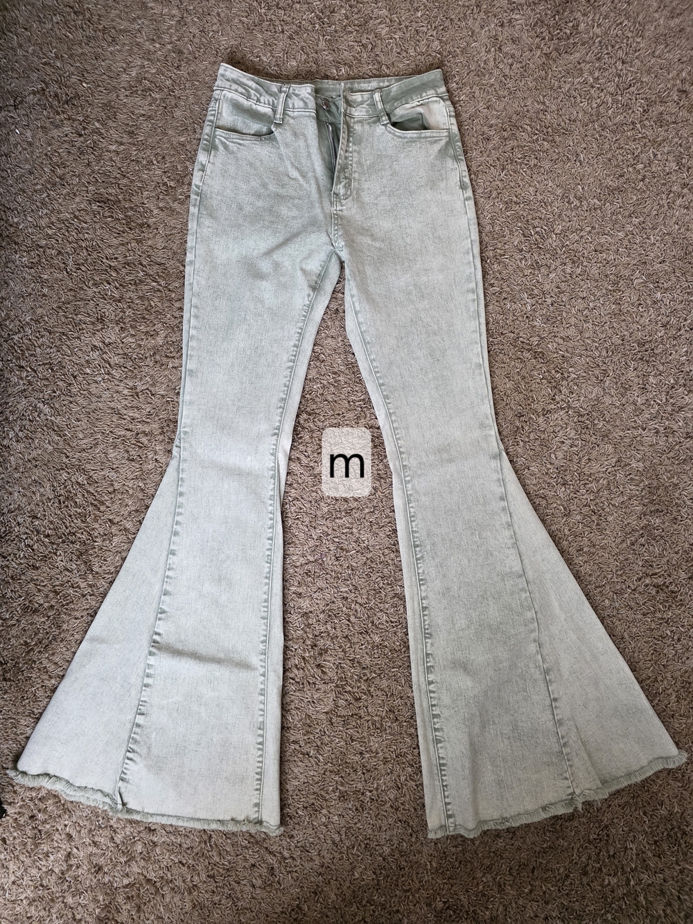 Women’s Light Gray Flared Jeans